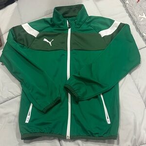 Puma Emerald and White Track Jacket
